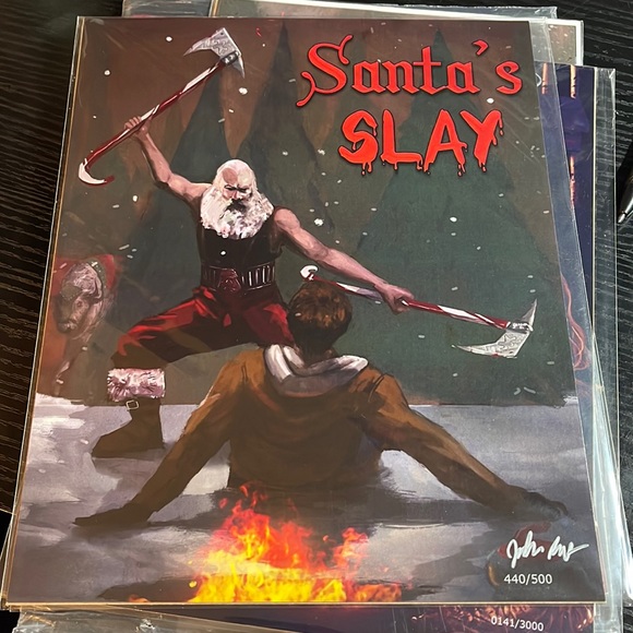 bam box | Other | Santas Slay Variant Artist Print | Poshmark